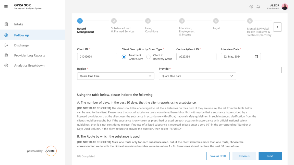 Figure 4: Follow-Up Survey Form