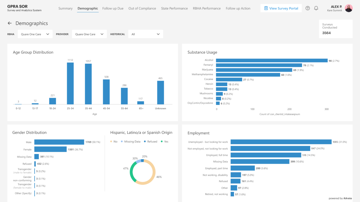 Figure 8: Demographics Report
